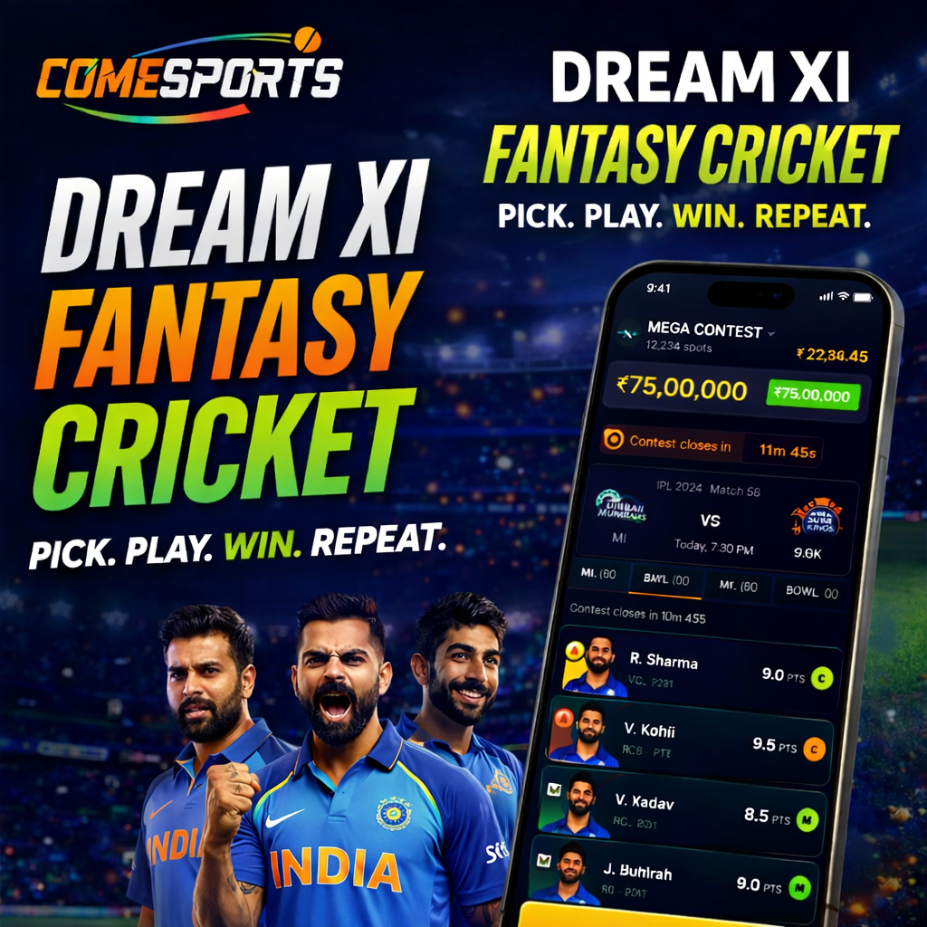 Come App Spot fantasy cricket challenge visual